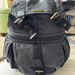 Gray Canvas Camera Bag